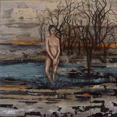 MAHMUT ÖZDEMİR — “isimsiz”, 2017 "isimsiz" eseri MAHMUT ÖZDEMİR tarafından 2017 yılında 25x25 cm ölçülerinde Tuval üzeri akrilik boya tekniği ile yapılmıştır.