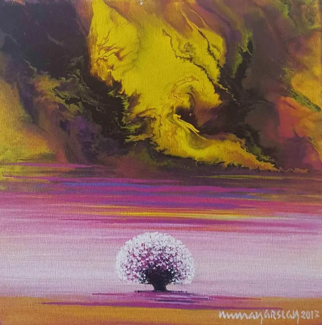 "isimsiz" eseri NUMAN ARSLAN tarafından 2017 yılında 25x25 cm ölçülerinde Tuval üzeri yağlı boya tekniği ile yapılmıştır.