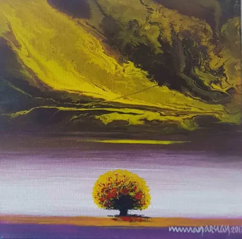 "isimsiz" eseri NUMAN ARSLAN tarafından 2017 yılında 25x25 cm ölçülerinde Tuval üzeri yağlı boya tekniği ile yapılmıştır.