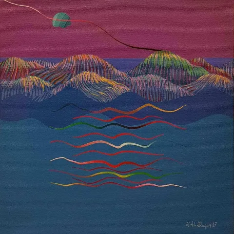 "isimsiz" eseri MEHMET ALİ DOĞAN tarafından 2017 yılında 25x25 cm ölçülerinde Tuval üzeri akrilik boya tekniği ile yapılmıştır.