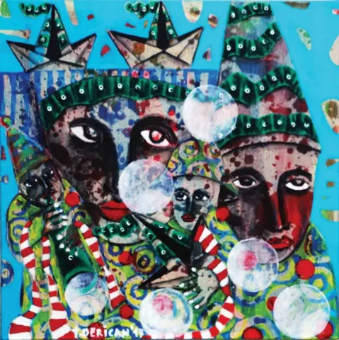 TAMER DERİCAN — “Mavi”, 2017 "Mavi" eseri TAMER DERİCAN tarafından 2017 yılında 25x25 cm ölçülerinde Tuval üzeri yağlı boya tekniği ile yapılmıştır.