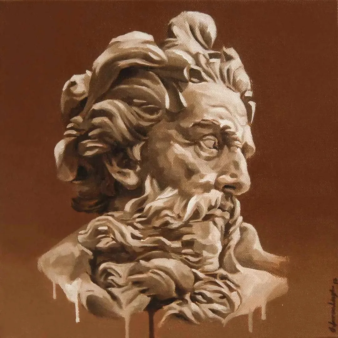 "isimsiz" eseri ONUR KARAALİOĞLU tarafından 2017 yılında 25x25 cm ölçülerinde Tuval üzeri yağlı boya tekniği ile yapılmıştır.