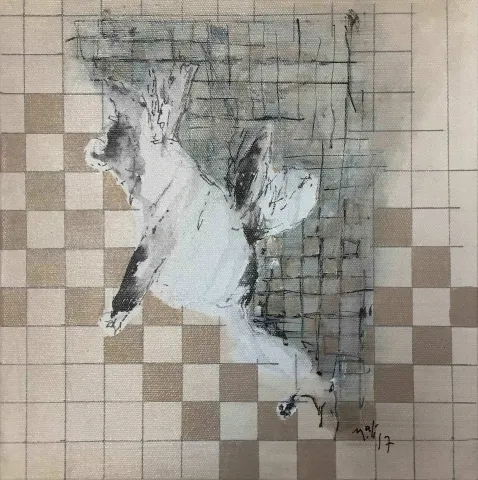 "Layers" eseri MUHAMMET ALİ ÇAKIR tarafından 2017 yılında 25x25 cm ölçülerinde Tuval üzeri yağlı boya tekniği ile yapılmıştır.