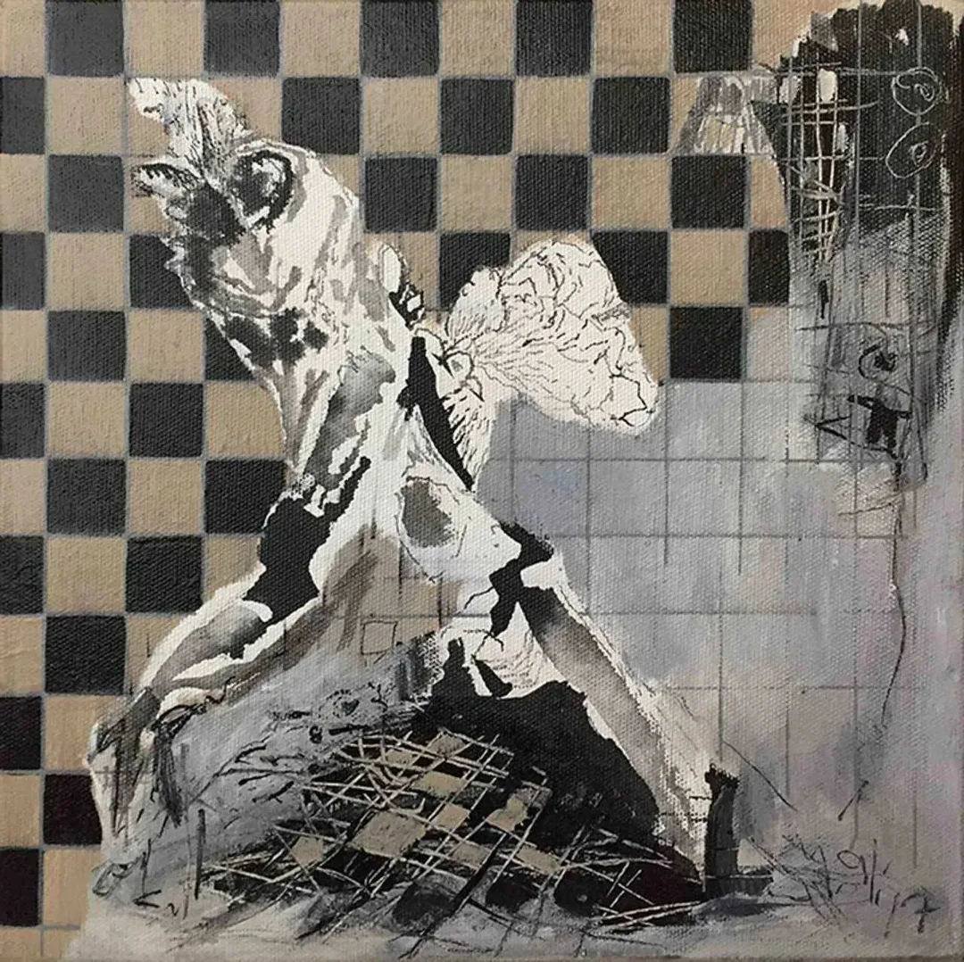"Layers" eseri MUHAMMET ALİ ÇAKIR tarafından 2017 yılında 25x25 cm ölçülerinde Tuval üzeri yağlı boya tekniği ile yapılmıştır.