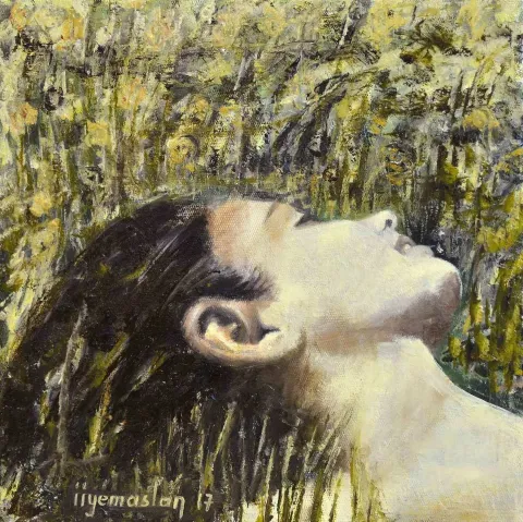 İMREN İYEM ASLAN — “isimsiz”, 2017 "isimsiz" eseri İMREN İYEM ASLAN tarafından 2017 yılında 25x25 cm ölçülerinde Tuval üzeri yağlı boya tekniği ile yapılmıştır.