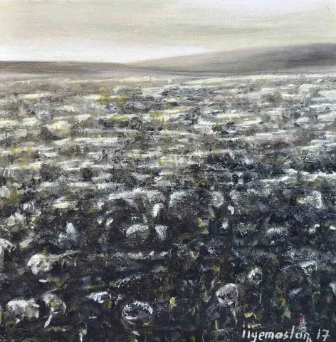 İMREN İYEM ASLAN — “isimsiz”, 2017 "isimsiz" eseri İMREN İYEM ASLAN tarafından 2017 yılında 25x25 cm ölçülerinde Tuval üzeri yağlı boya tekniği ile yapılmıştır.