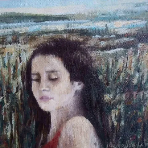 İMREN İYEM ASLAN — “isimsiz”, 2017 "isimsiz" eseri İMREN İYEM ASLAN tarafından 2017 yılında 25x25 cm ölçülerinde Tuval üzeri yağlı boya tekniği ile yapılmıştır.