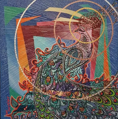 ZAFER DİLEKÇİ — “isimsiz”, 2017 "isimsiz" eseri ZAFER DİLEKÇİ tarafından 2017 yılında 25x25 cm ölçülerinde Tuval üzeri akrilik boya tekniği ile yapılmıştır.