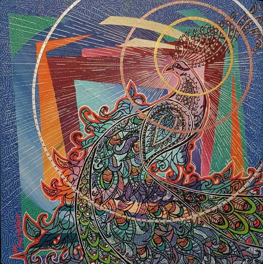 yakınlaştır "isimsiz" eseri ZAFER DİLEKÇİ tarafından 2017 yılında 25x25 cm ölçülerinde Tuval üzeri akrilik boya tekniği ile yapılmıştır.