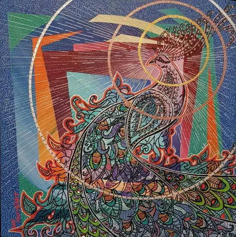ZAFER DİLEKÇİ — “isimsiz”, 2017 "isimsiz" eseri ZAFER DİLEKÇİ tarafından 2017 yılında 25x25 cm ölçülerinde Tuval üzeri akrilik boya tekniği ile yapılmıştır.