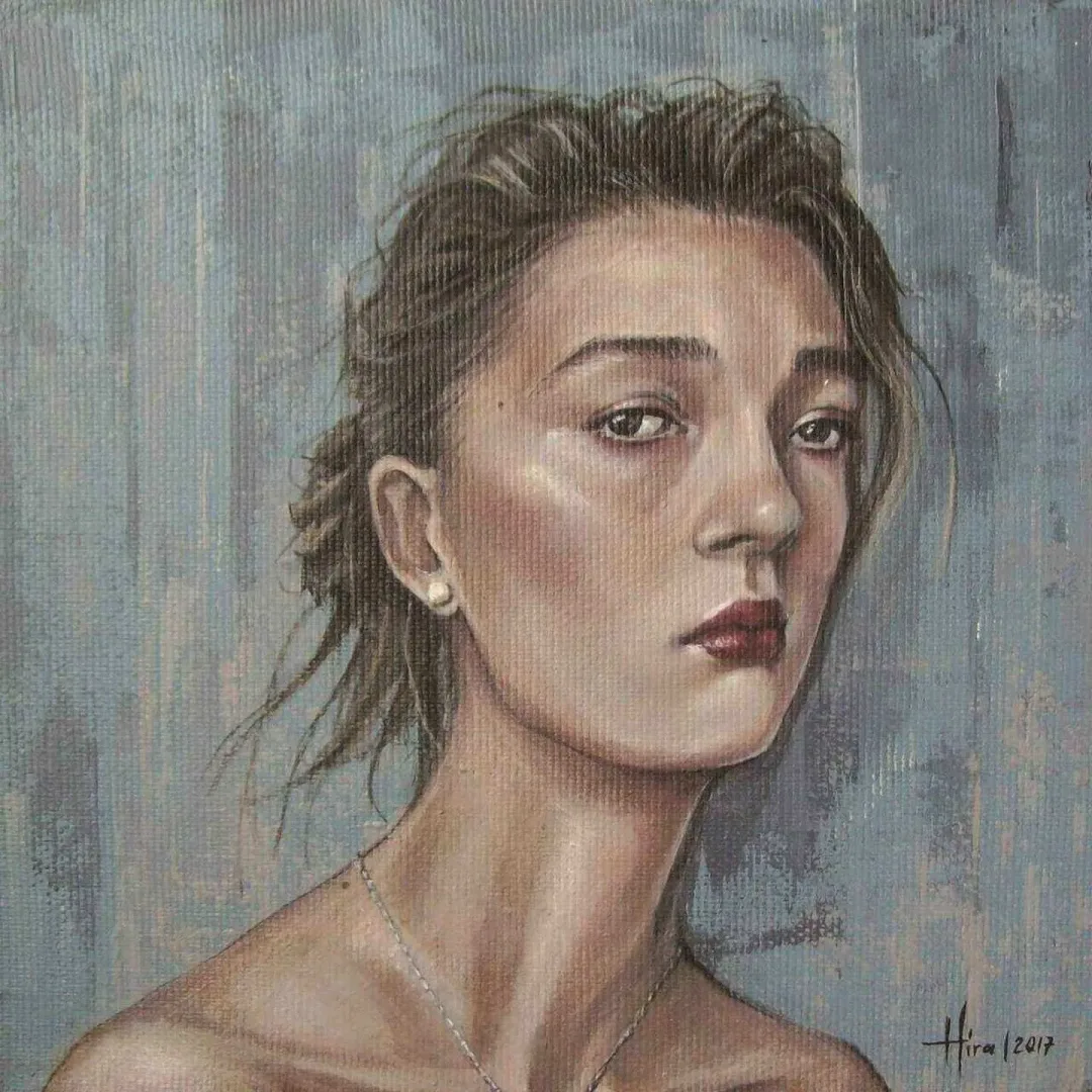 "isimsiz" eseri HİRA YILMAZ tarafından 2017 yılında 25x25 cm ölçülerinde Tuval üzeri yağlı boya tekniği ile yapılmıştır.
