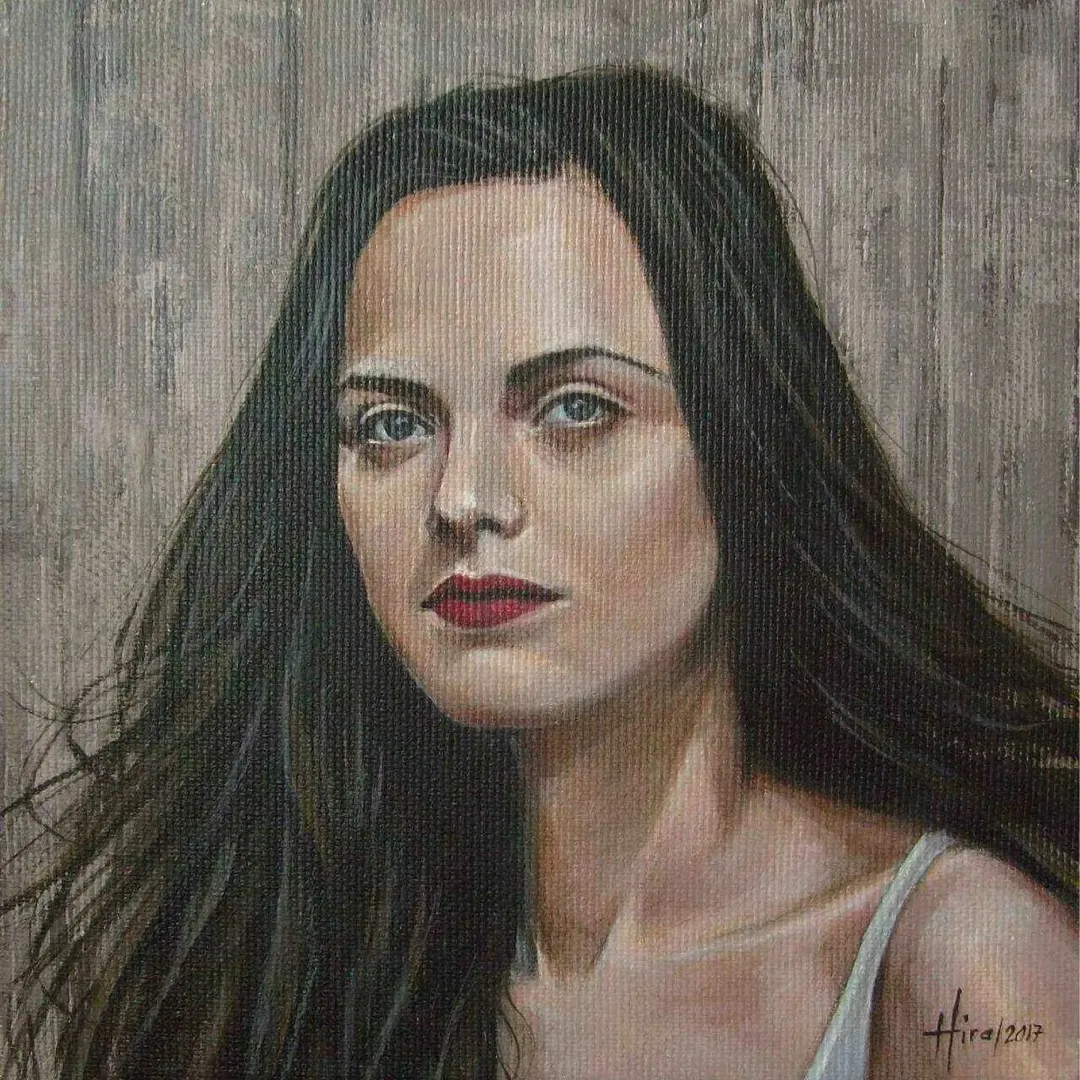 "isimsiz" eseri HİRA YILMAZ tarafından 2017 yılında 25x25 cm ölçülerinde Tuval üzeri yağlı boya tekniği ile yapılmıştır.