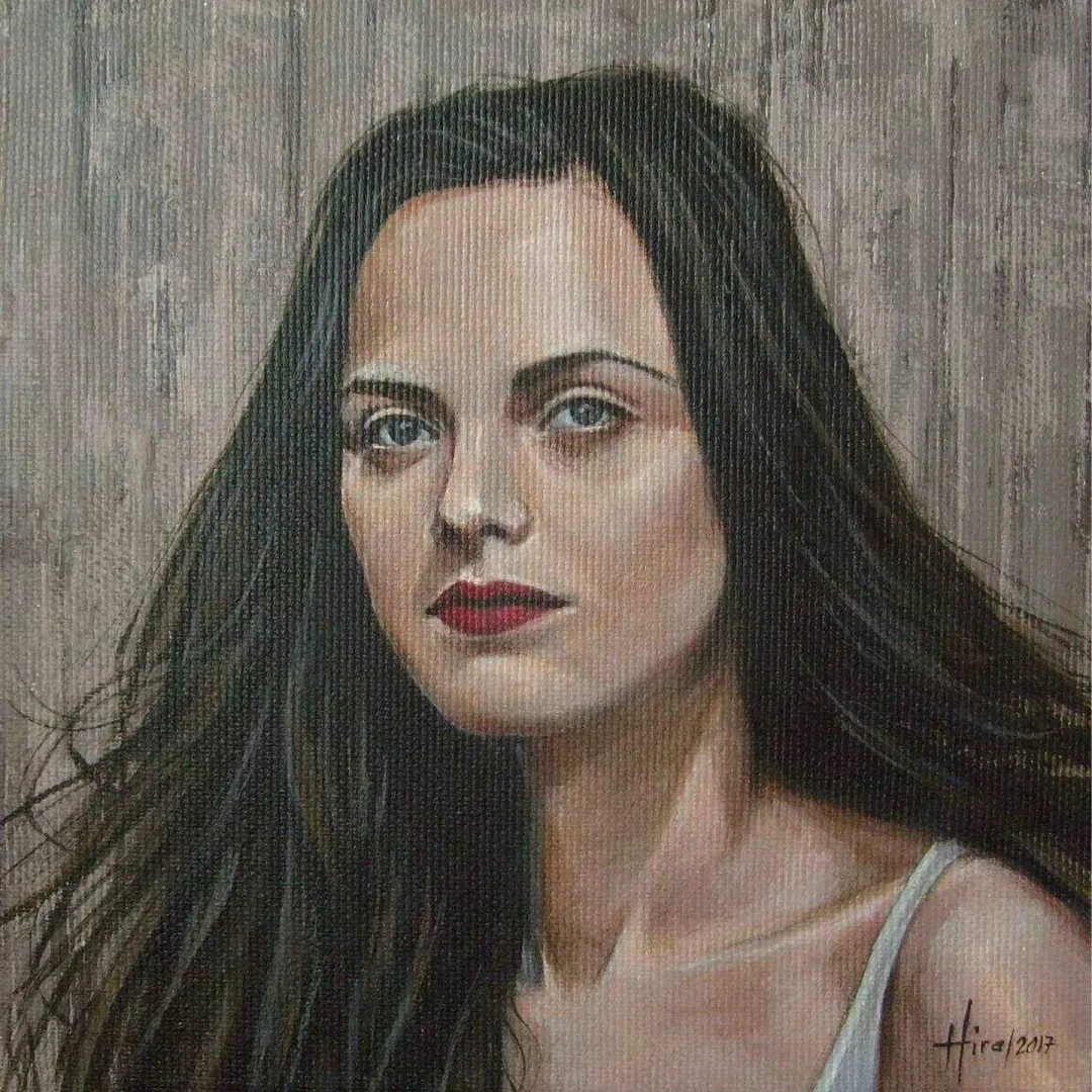 "isimsiz" eseri HİRA YILMAZ tarafından 2017 yılında 25x25 cm ölçülerinde Tuval üzeri yağlı boya tekniği ile yapılmıştır.
