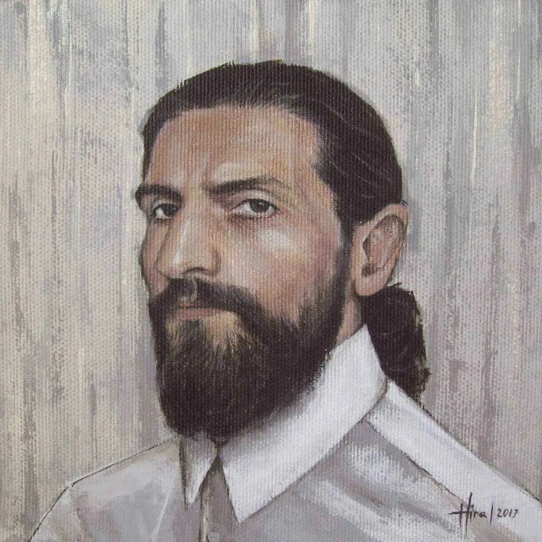 "isimsiz" eseri HİRA YILMAZ tarafından 2017 yılında 25x25 cm ölçülerinde Tuval üzeri yağlı boya tekniği ile yapılmıştır.