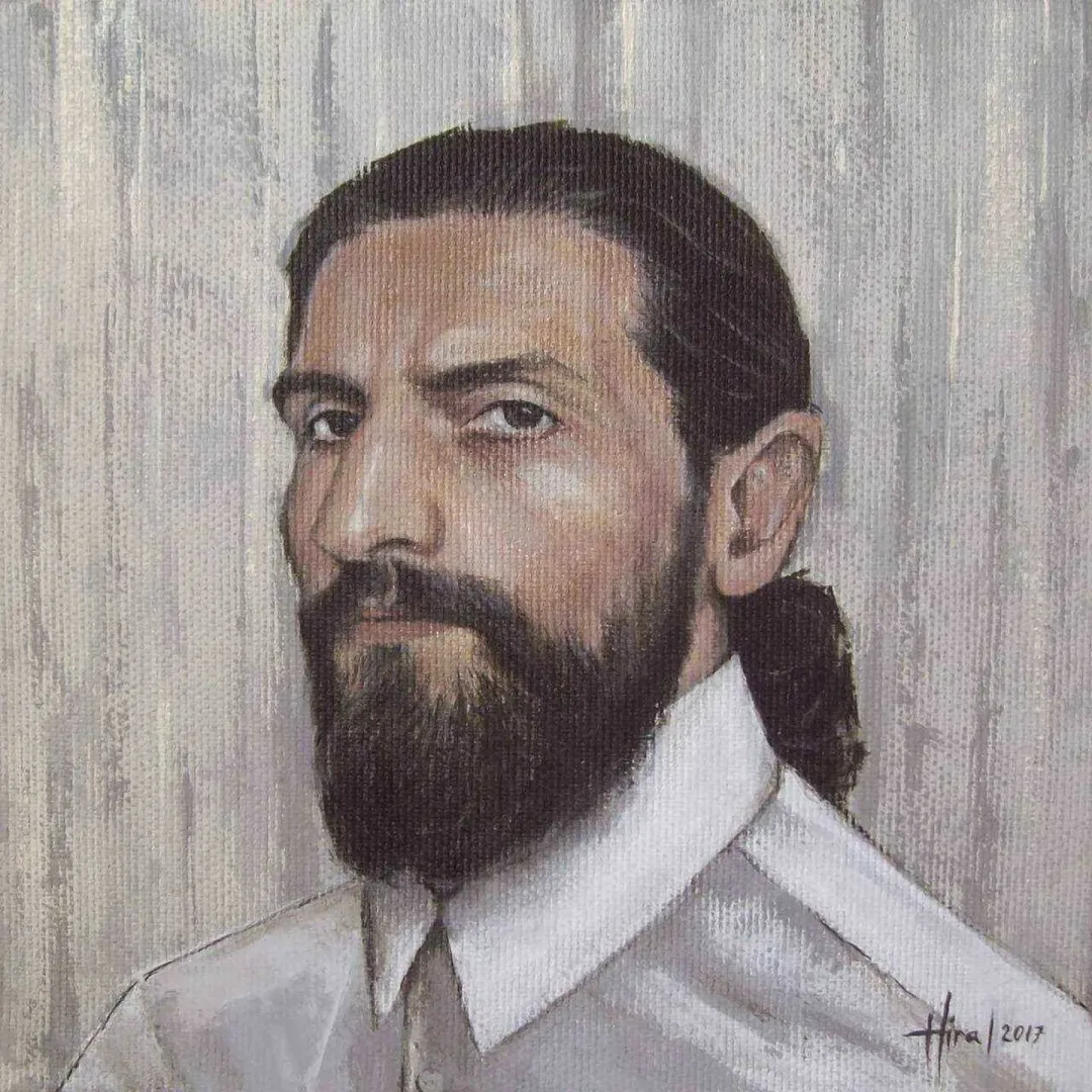 "isimsiz" eseri HİRA YILMAZ tarafından 2017 yılında 25x25 cm ölçülerinde Tuval üzeri yağlı boya tekniği ile yapılmıştır.