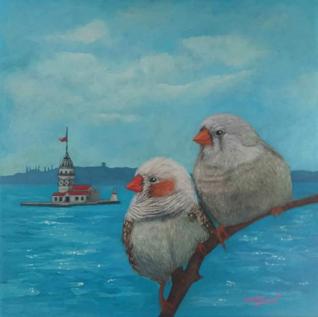 "Kız Kulesi" eseri DİLARA KOZ tarafından 2017 yılında 25x25 cm ölçülerinde Tuval üzeri akrilik boya tekniği ile yapılmıştır.