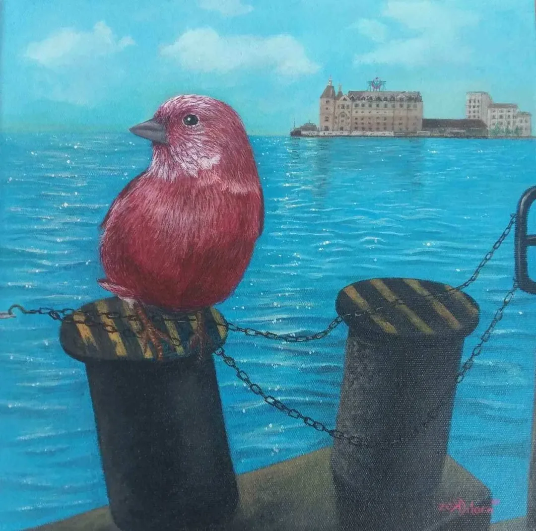 yakınlaştır "Haydarpaşa Garı" eseri DİLARA KOZ tarafından 2017 yılında 25x25 cm ölçülerinde Tuval üzeri akrilik boya tekniği ile yapılmıştır.