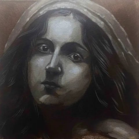 "isimsiz" eseri EREN ÇAĞDAŞ KARASU tarafından 2017 yılında 25x25 cm ölçülerinde Tuval üzeri yağlı boya tekniği ile yapılmıştır.