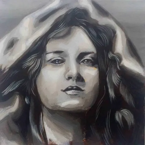 "isimsiz" eseri EREN ÇAĞDAŞ KARASU tarafından 2017 yılında 25x25 cm ölçülerinde Tuval üzeri yağlı boya tekniği ile yapılmıştır.