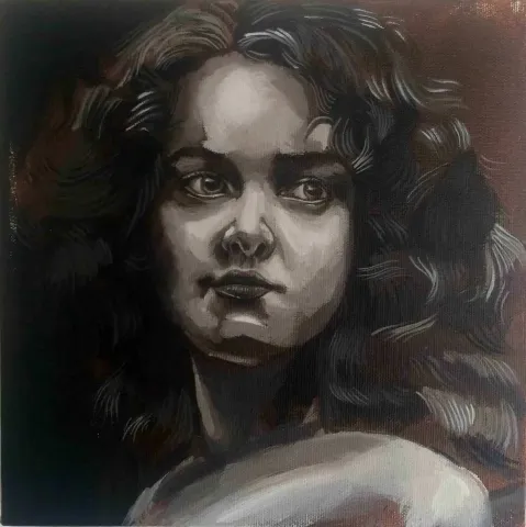 "isimsiz" eseri EREN ÇAĞDAŞ KARASU tarafından 2017 yılında 25x25 cm ölçülerinde Tuval üzeri yağlı boya tekniği ile yapılmıştır.