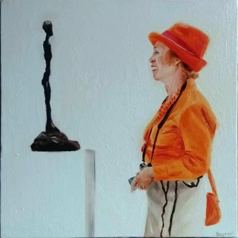 "isimsiz" eseri ŞEYMA BAŞARAN tarafından 2017 yılında 25x25 cm ölçülerinde Tuval üzeri yağlı boya tekniği ile yapılmıştır.