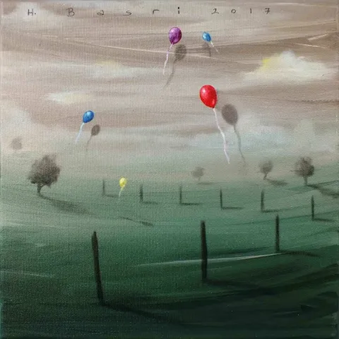 HASAN BASRİ İNAN — “Seyyah Olup Şu Alemi Gezerim”, 2017 "Seyyah Olup Şu Alemi Gezerim" eseri HASAN BASRİ İNAN tarafından 2017 yılında 25x25 cm ölçülerinde Tuval üzeri yağlı boya tekniği ile yapılmıştır.