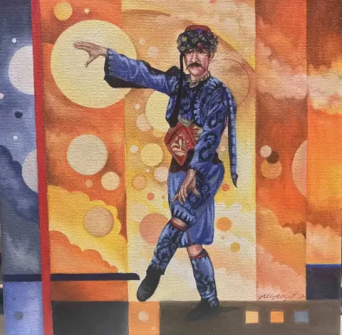 ALİ AKYOL — “isimsiz”, 2017 "isimsiz" eseri ALİ AKYOL tarafından 2017 yılında 25x25 cm ölçülerinde Tuval üzeri yağlı boya tekniği ile yapılmıştır.