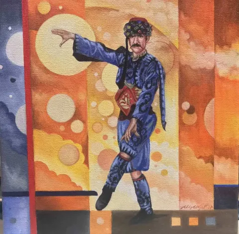 ALİ AKYOL — “isimsiz”, 2017 "isimsiz" eseri ALİ AKYOL tarafından 2017 yılında 25x25 cm ölçülerinde Tuval üzeri yağlı boya tekniği ile yapılmıştır.