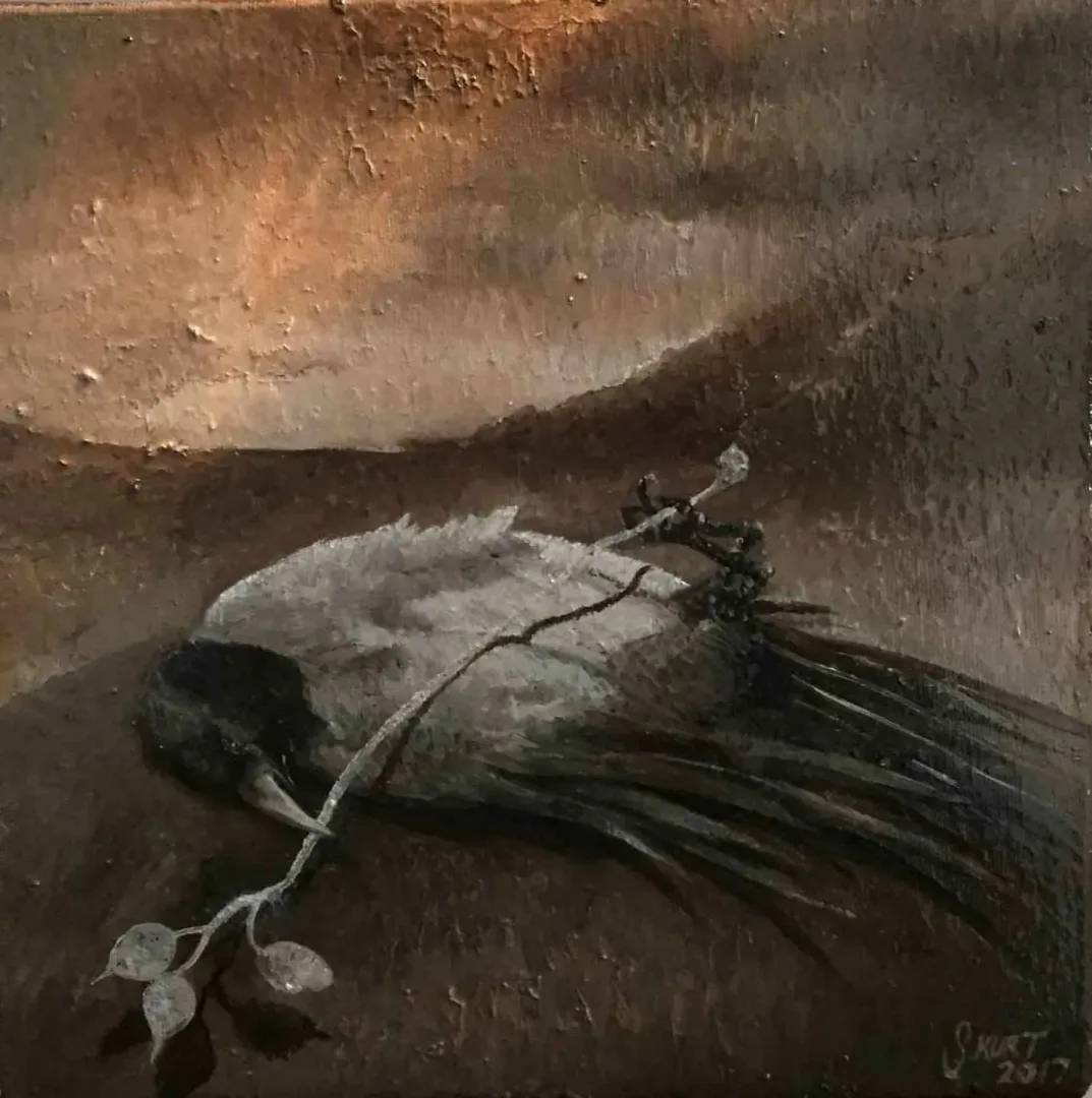 yakınlaştır "Araf" eseri SAMİ KURT tarafından 2017 yılında 25x25 cm ölçülerinde Tuval üzeri yağlı boya tekniği ile yapılmıştır.