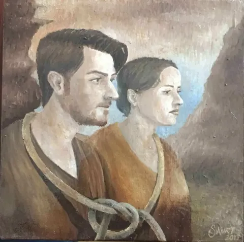 SAMİ KURT — “Bağ”, 2017 "Bağ" eseri SAMİ KURT tarafından 2017 yılında 25x25 cm ölçülerinde Tuval üzeri yağlı boya tekniği ile yapılmıştır.