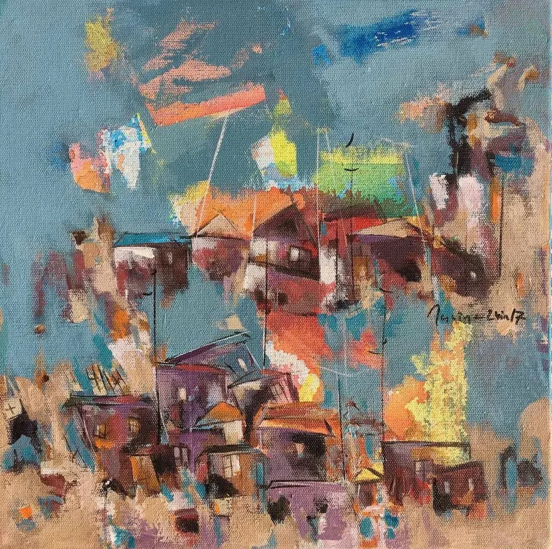 yakınlaştır "isimsiz" eseri NACİYE BOZDOĞAN AKBAŞ tarafından 2017 yılında 25x25 cm ölçülerinde Tuval üzeri akrilik boya tekniği ile yapılmıştır.