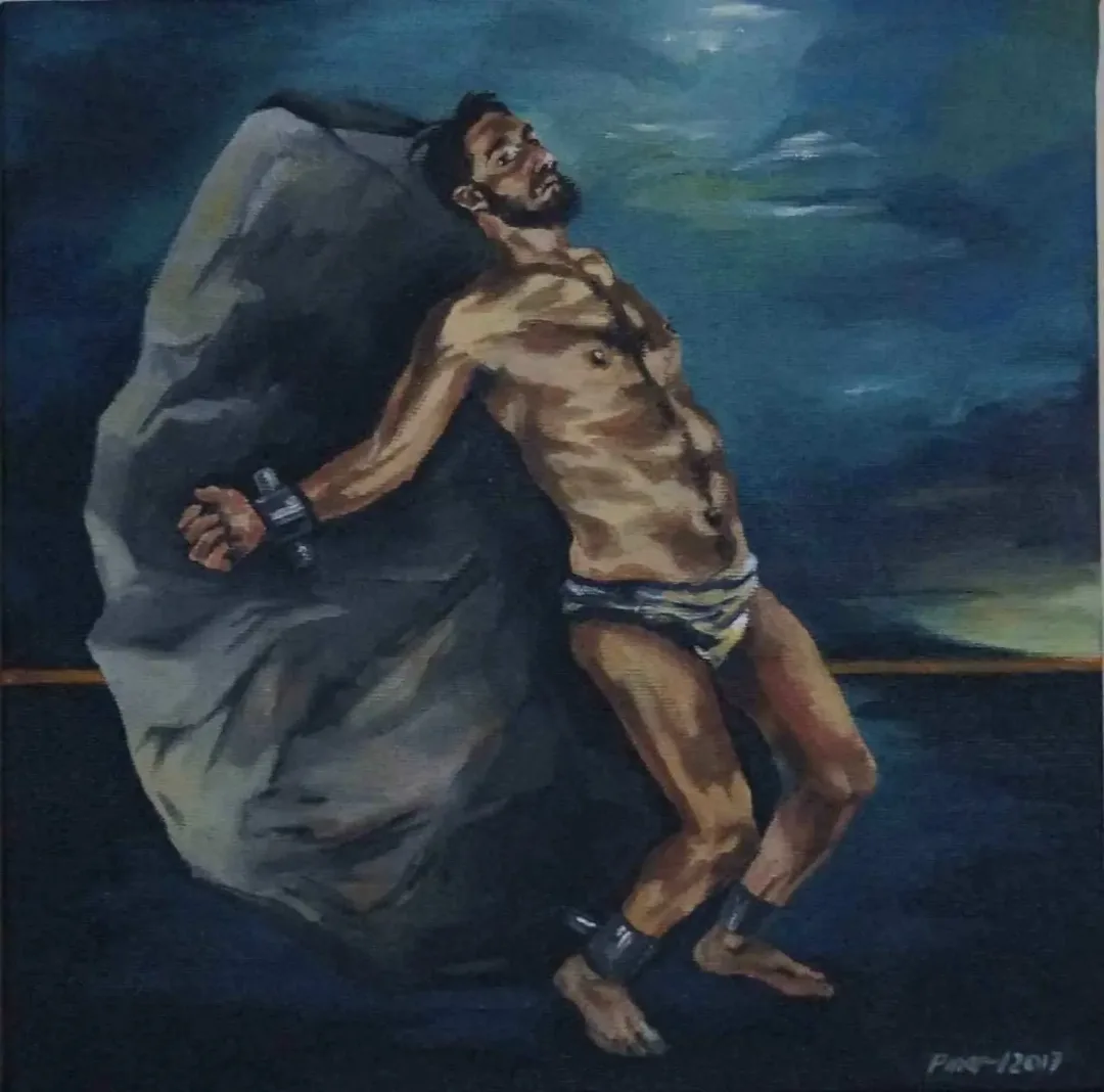 yakınlaştır "prometheus" eseri PINAR BÜYÜK tarafından 2017 yılında 25x25 cm ölçülerinde Tuval üzeri yağlı boya tekniği ile yapılmıştır.