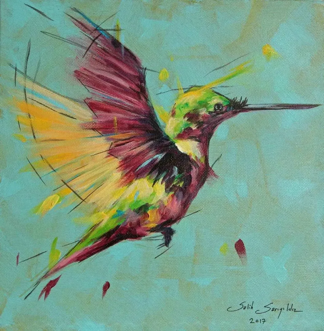"isimsiz" eseri SALİH SARIYILDIZ tarafından 2017 yılında 25x25 cm ölçülerinde Tuval üzeri yağlı boya tekniği ile yapılmıştır.