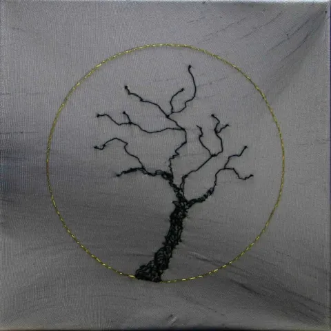 "isimsiz" eseri ZEYNEP GÜRAY CAN tarafından 2017 yılında 25x25 cm ölçülerinde Tuval üzeri karışık teknik tekniği ile yapılmıştır.