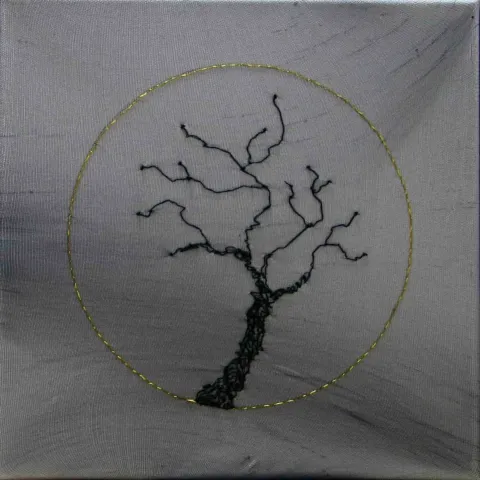 "isimsiz" eseri ZEYNEP GÜRAY CAN tarafından 2017 yılında 25x25 cm ölçülerinde Tuval üzeri karışık teknik tekniği ile yapılmıştır.