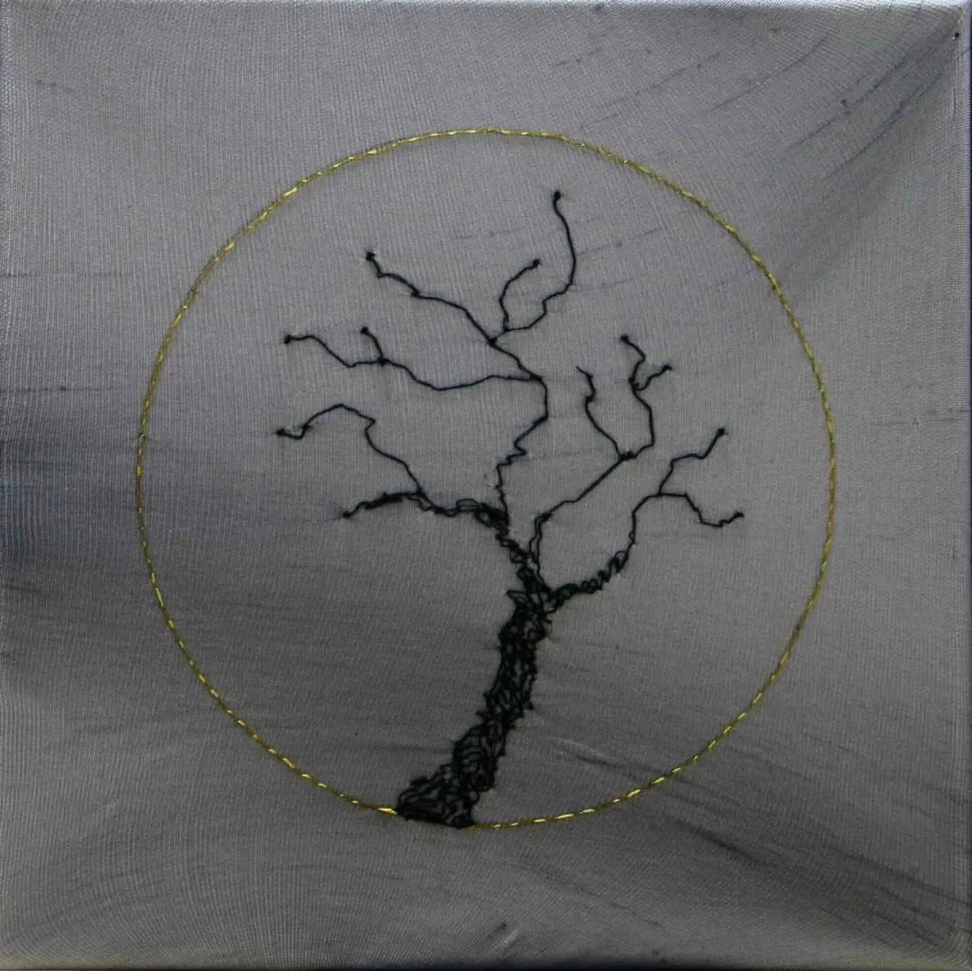 "isimsiz" eseri ZEYNEP GÜRAY CAN tarafından 2017 yılında 25x25 cm ölçülerinde Tuval üzeri karışık teknik tekniği ile yapılmıştır.