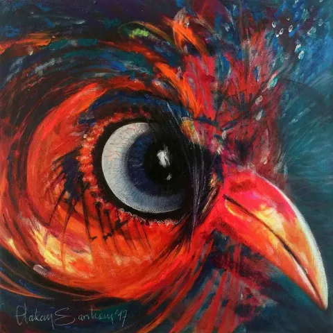 HAKAN SARIHAN — “Acayipimsiler”, 2017 "Acayipimsiler" eseri HAKAN SARIHAN tarafından 2017 yılında 25x25 cm ölçülerinde Tuval üzeri akrilik boya tekniği ile yapılmıştır.