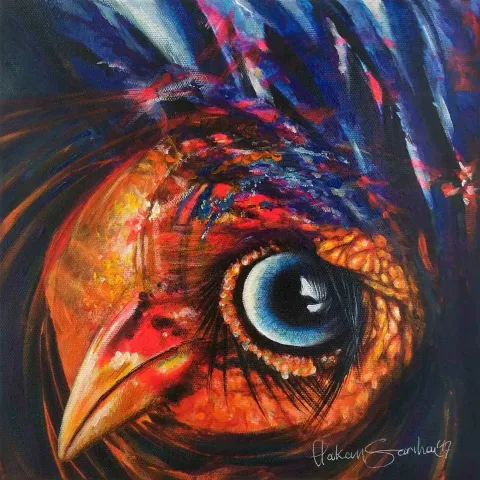 HAKAN SARIHAN — “Acayipimsiler”, 2017 "Acayipimsiler" eseri HAKAN SARIHAN tarafından 2017 yılında 25x25 cm ölçülerinde Tuval üzeri akrilik boya tekniği ile yapılmıştır.