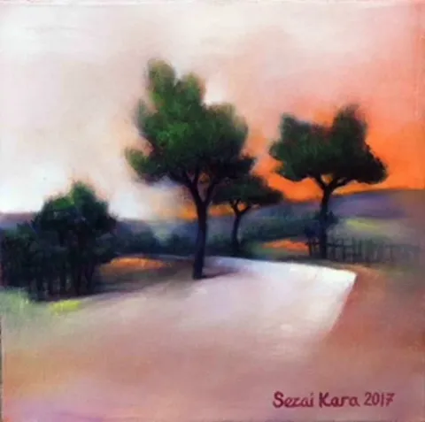 SEZAİ KARA — “isimsiz”, 2017 "isimsiz" eseri SEZAİ KARA tarafından 2017 yılında 25x25 cm ölçülerinde Tuval üzeri yağlı boya tekniği ile yapılmıştır.