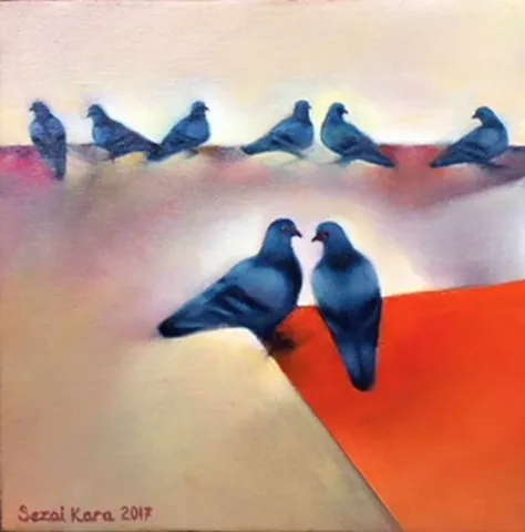 SEZAİ KARA — “isimsiz”, 2017 "isimsiz" eseri SEZAİ KARA tarafından 2017 yılında 25x25 cm ölçülerinde Tuval üzeri yağlı boya tekniği ile yapılmıştır.
