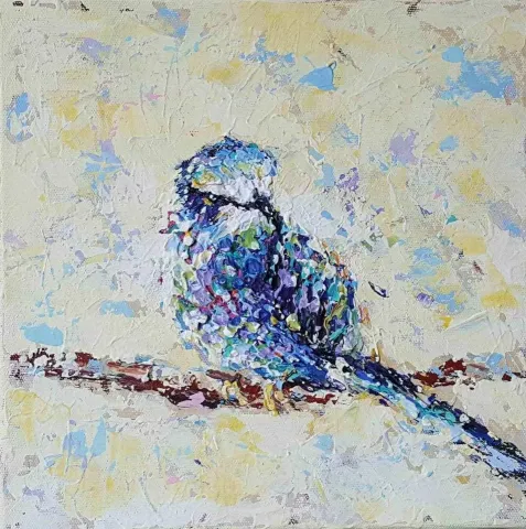 "isimsiz" eseri LEYLA ALİYEVA tarafından 2017 yılında 25x25 cm ölçülerinde Tuval üzeri yağlı boya tekniği ile yapılmıştır.