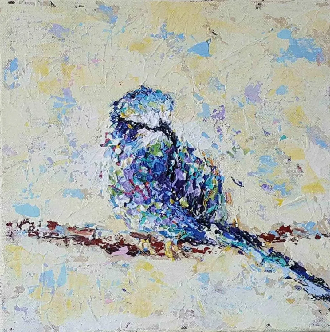 "isimsiz" eseri LEYLA ALİYEVA tarafından 2017 yılında 25x25 cm ölçülerinde Tuval üzeri yağlı boya tekniği ile yapılmıştır.