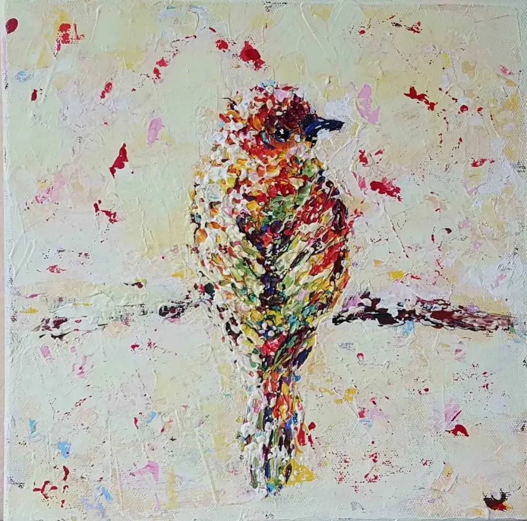 "isimsiz" eseri LEYLA ALİYEVA tarafından 2017 yılında 25x25 cm ölçülerinde Tuval üzeri yağlı boya tekniği ile yapılmıştır.