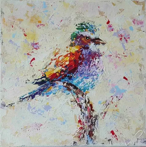 "isimsiz" eseri LEYLA ALİYEVA tarafından 2017 yılında 25x25 cm ölçülerinde Tuval üzeri yağlı boya tekniği ile yapılmıştır.