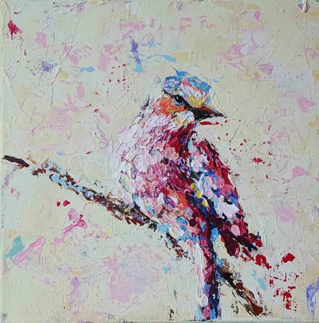"isimsiz" eseri LEYLA ALİYEVA tarafından 2017 yılında 25x25 cm ölçülerinde Tuval üzeri yağlı boya tekniği ile yapılmıştır.