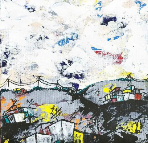 OBEN YILMAZ — “isimsiz”, 2017 "isimsiz" eseri OBEN YILMAZ tarafından 2017 yılında 25x25 cm ölçülerinde Tuval üzeri akrilik boya tekniği ile yapılmıştır.