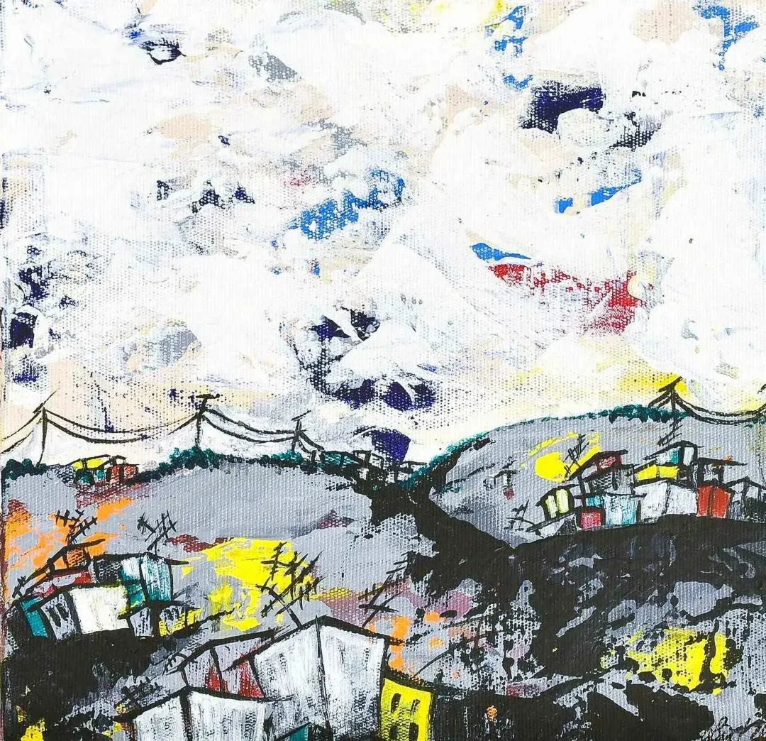 "isimsiz" eseri OBEN YILMAZ tarafından 2017 yılında 25x25 cm ölçülerinde Tuval üzeri akrilik boya tekniği ile yapılmıştır.