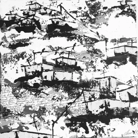 OBEN YILMAZ — “isimsiz”, 2017 "isimsiz" eseri OBEN YILMAZ tarafından 2017 yılında 25x25 cm ölçülerinde Tuval üzeri akrilik boya tekniği ile yapılmıştır.