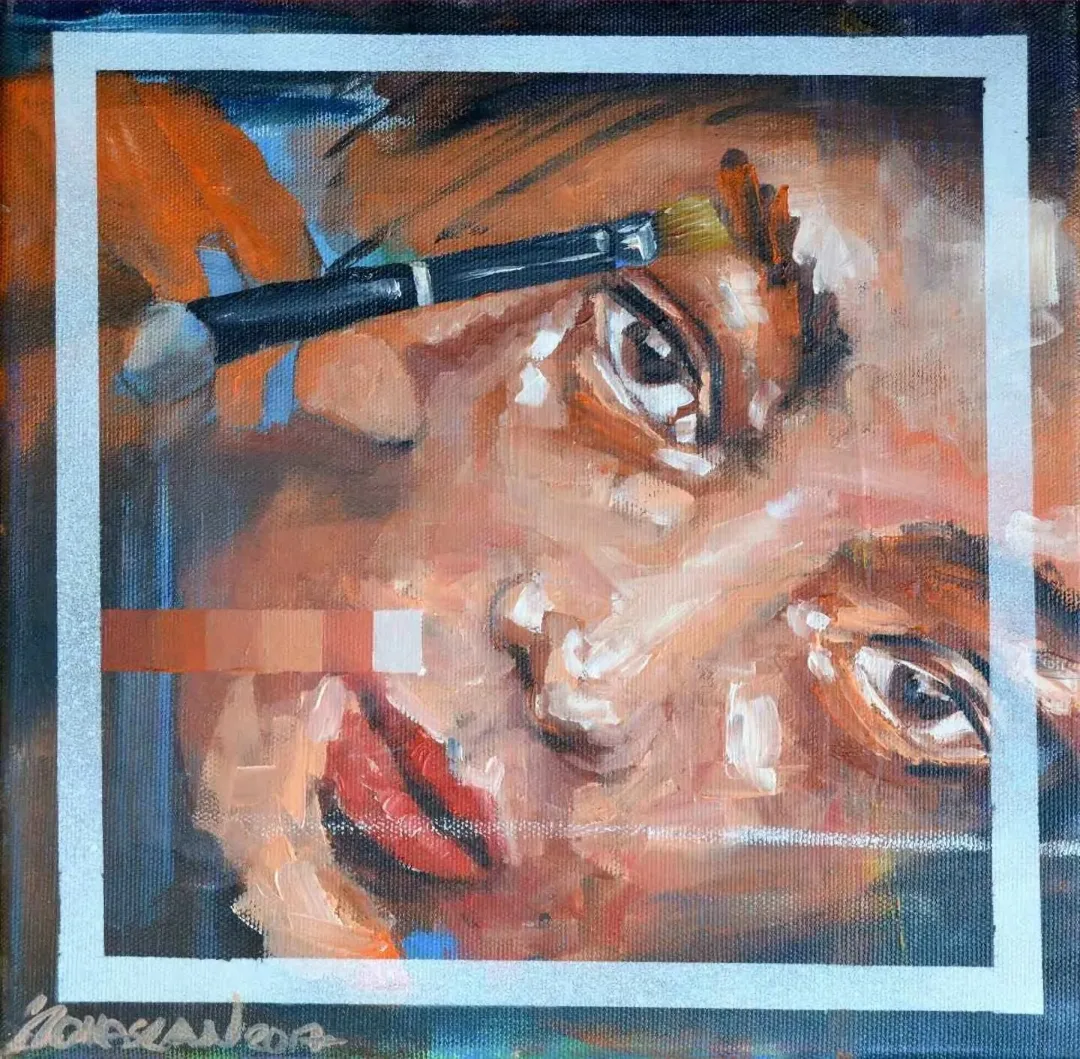 "Image Layer" eseri İBRAHİM TOKASLAN tarafından 2017 yılında 25x25 cm ölçülerinde Tuval üzeri yağlı boya tekniği ile yapılmıştır.