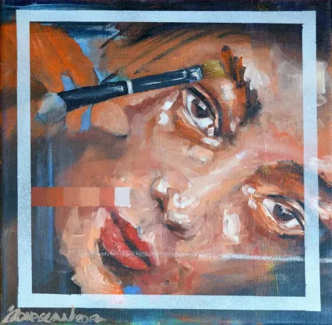 İBRAHİM TOKASLAN — “Image Layer”, 2017 "Image Layer" eseri İBRAHİM TOKASLAN tarafından 2017 yılında 25x25 cm ölçülerinde Tuval üzeri yağlı boya tekniği ile yapılmıştır.